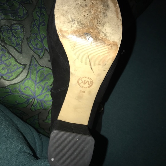 MICHAEL KORS. High heel short black BOOTS suede leather - Picture 5 of 6